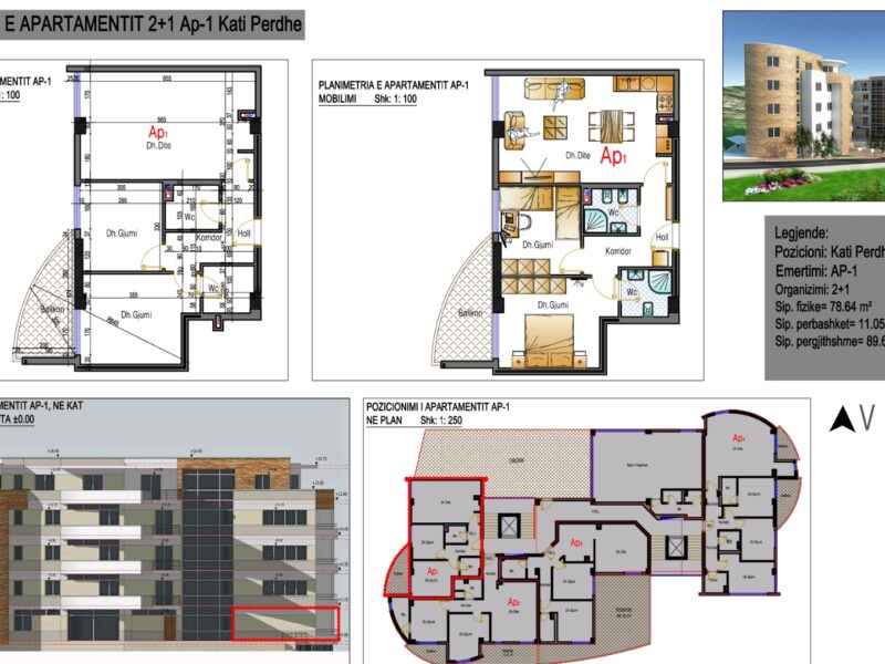 Okazion! Shitet apartament 2+1, Fresku, rruga e Dajtit - 65.000 Euro - I Negociueshem